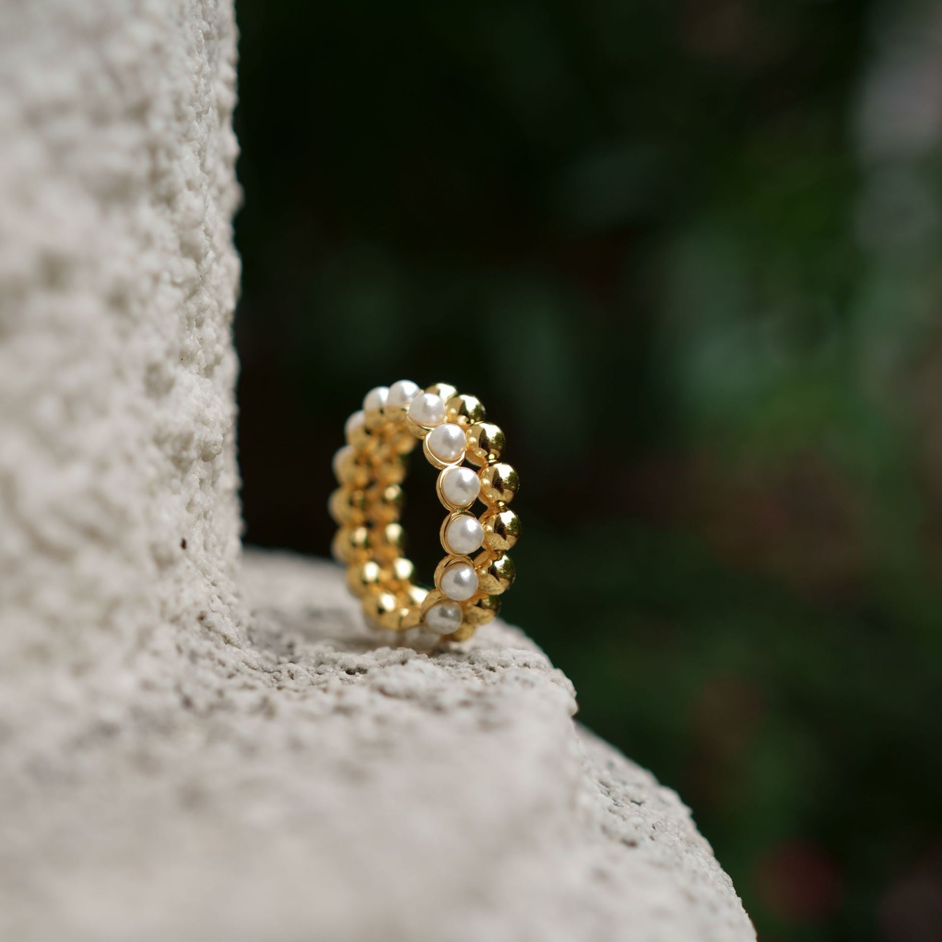 Golden Orbit Ring
