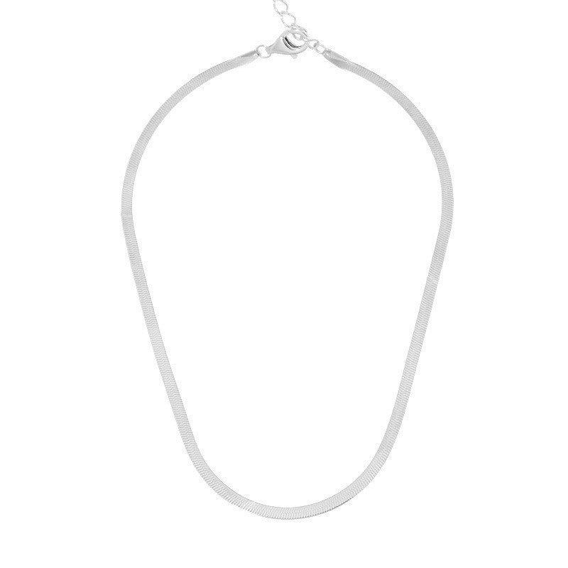Sleek Herringbone Necklace