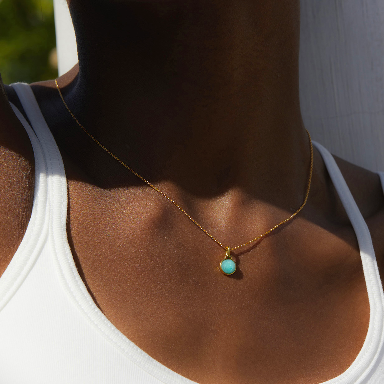 Green Lake Glow Pendant Necklace