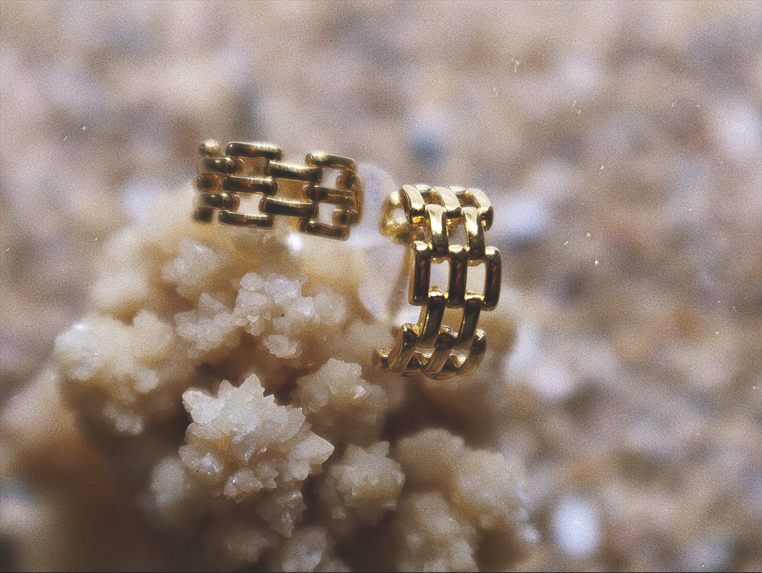 Chain Link Hoop Earrings