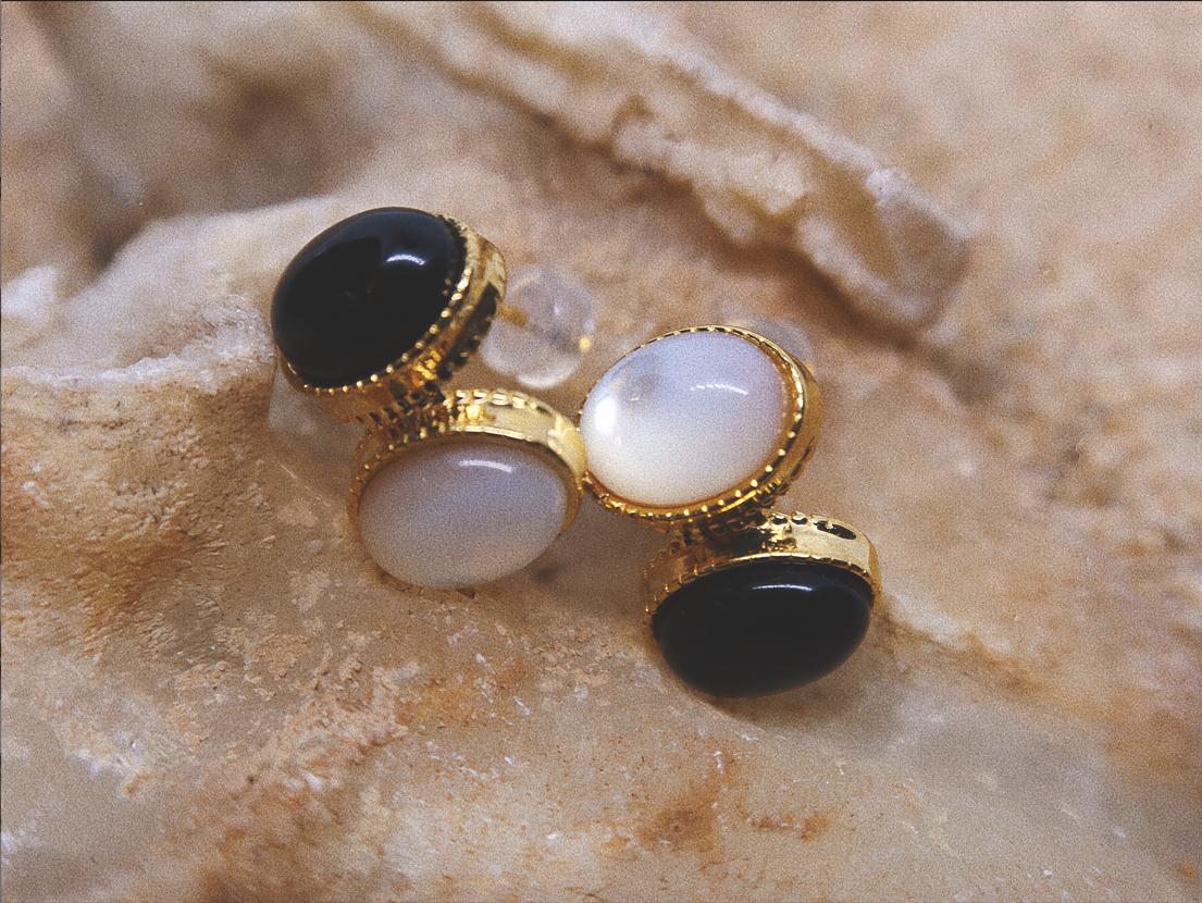 Eclipse Onyx Earring and Necklace Sets