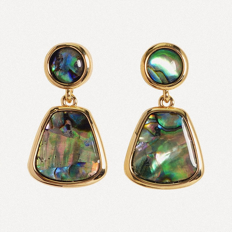 Abalone Shell Drop Earrings