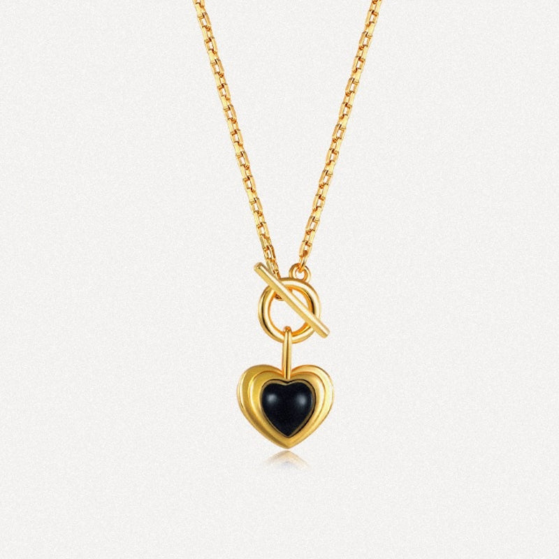 Heart Resin Pendant Necklace