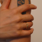 Minimalist Ripple Band Ring