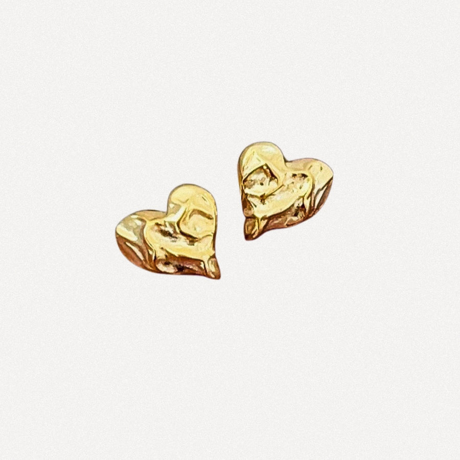 Molten Heart Studs Earring