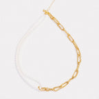 Pearl Clash Chain Necklace