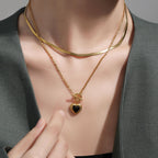 Heart Resin Pendant Necklace