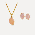 Rose Glow Necklace and Earring Set