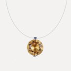 Citrine Illusion Pendant Necklace