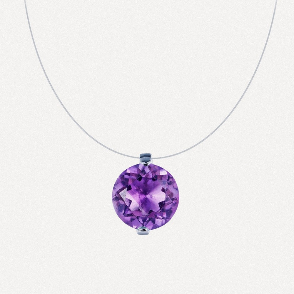 Amethyst Illusion Pendant Necklace