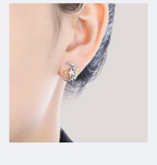 Crescent Moon Stud Earrings