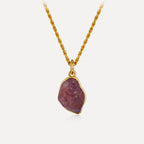 Amethyst Mist Stone Pendant Necklace