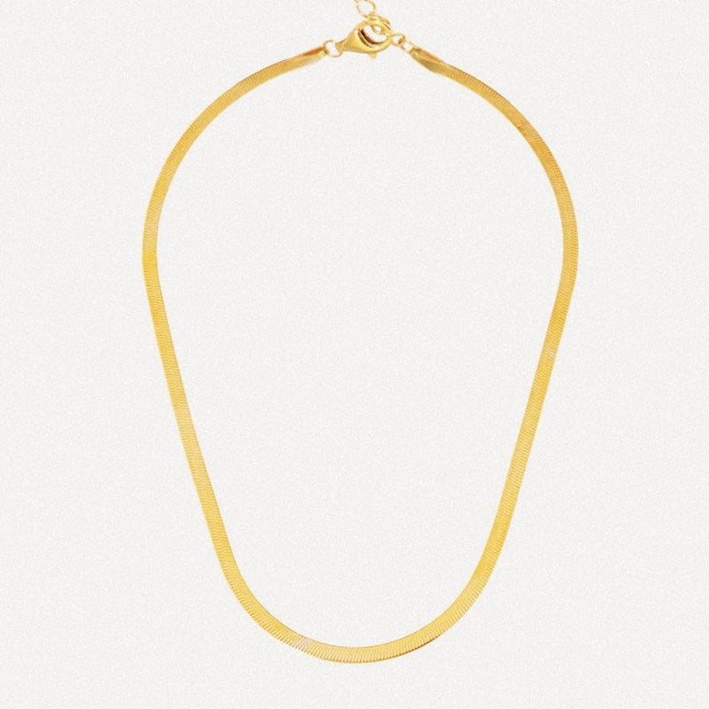 Golden Flow Necklace and Bracelet Set