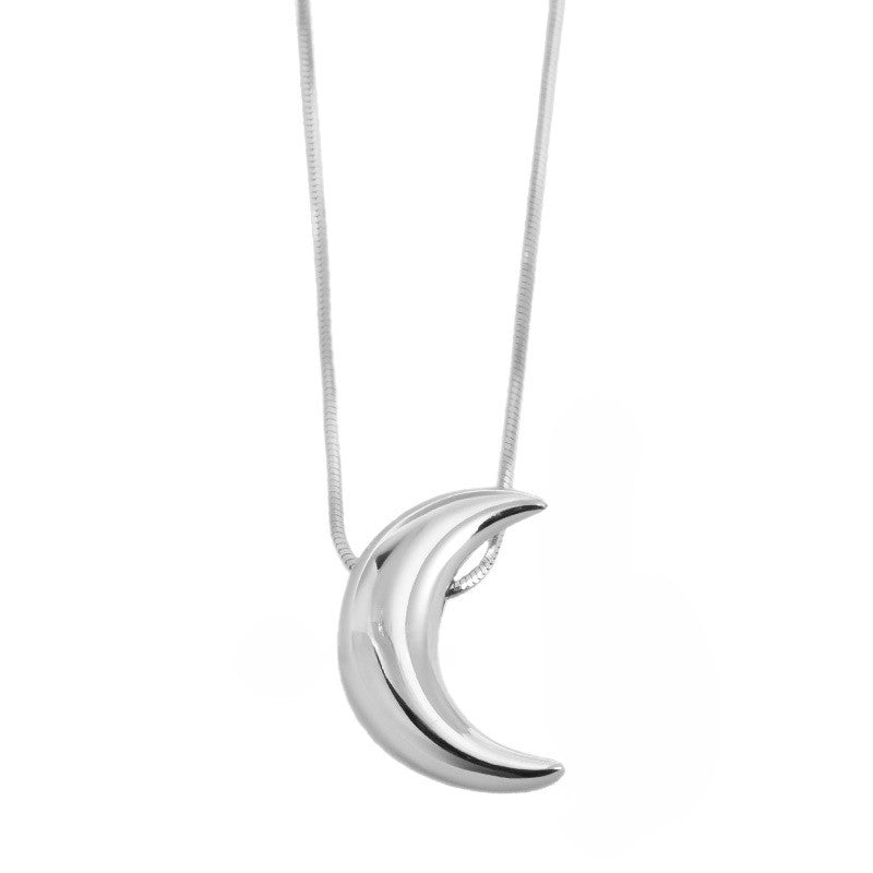 Crescent Moon Pendant Necklace