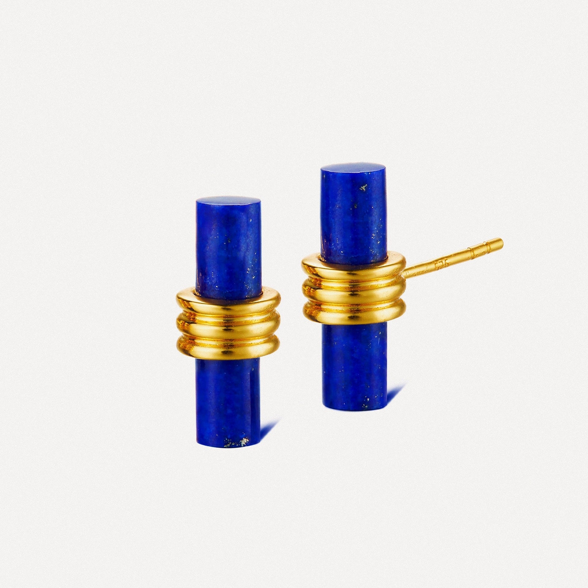 Blue Orbit Stud Earrings