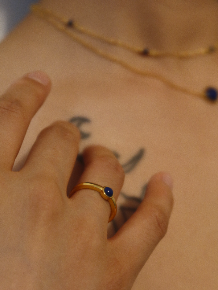 Lapis Lazuli Glow Ring