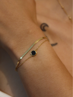 Onyx Dual Chain Bracelet