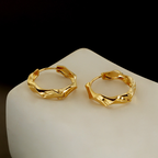 Wavy Hoop Earrings