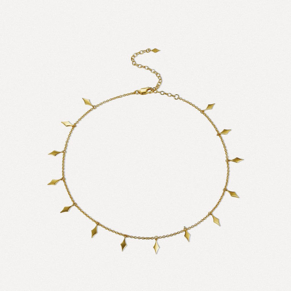 Golden Gleam Charm Necklace