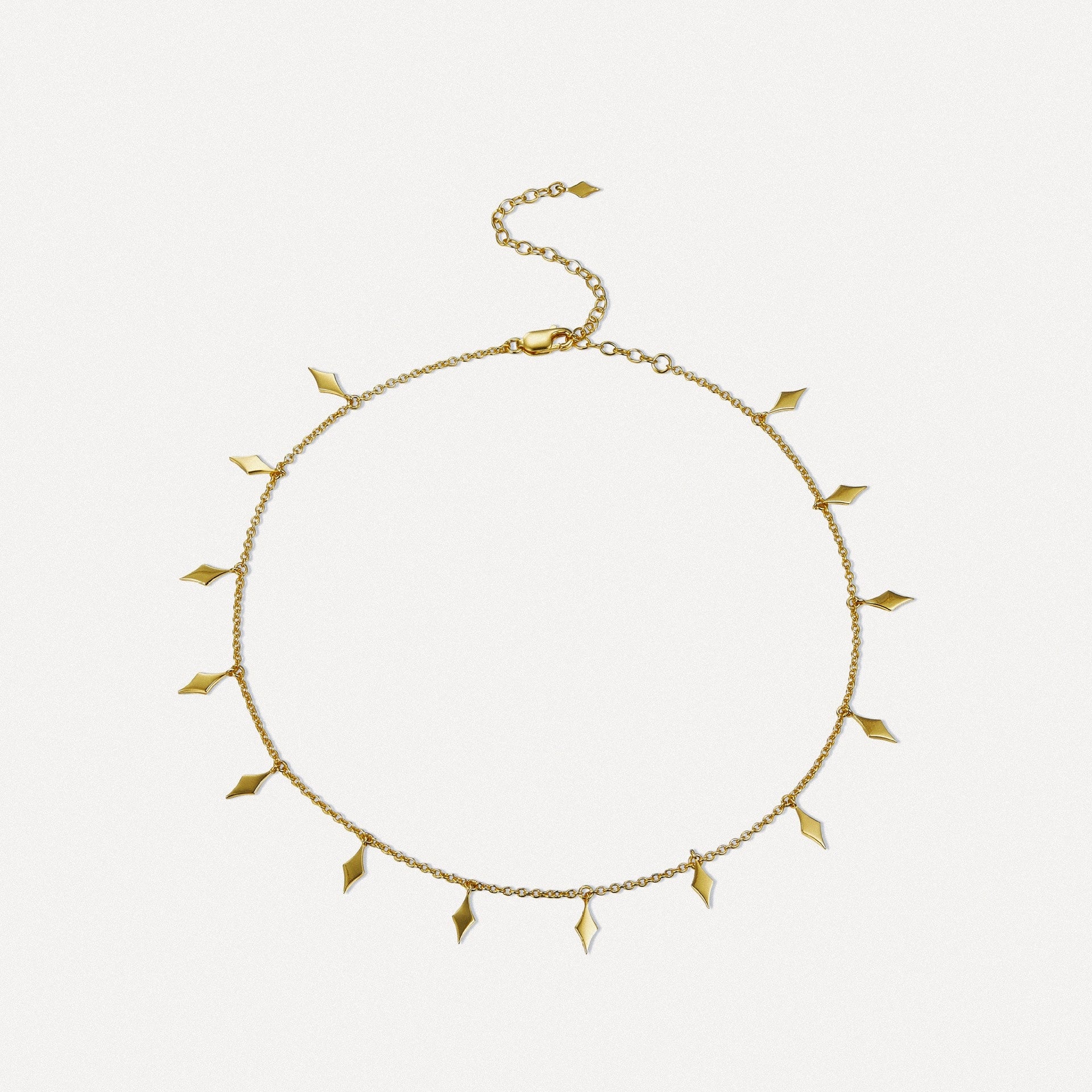 Golden Gleam Charm Necklace