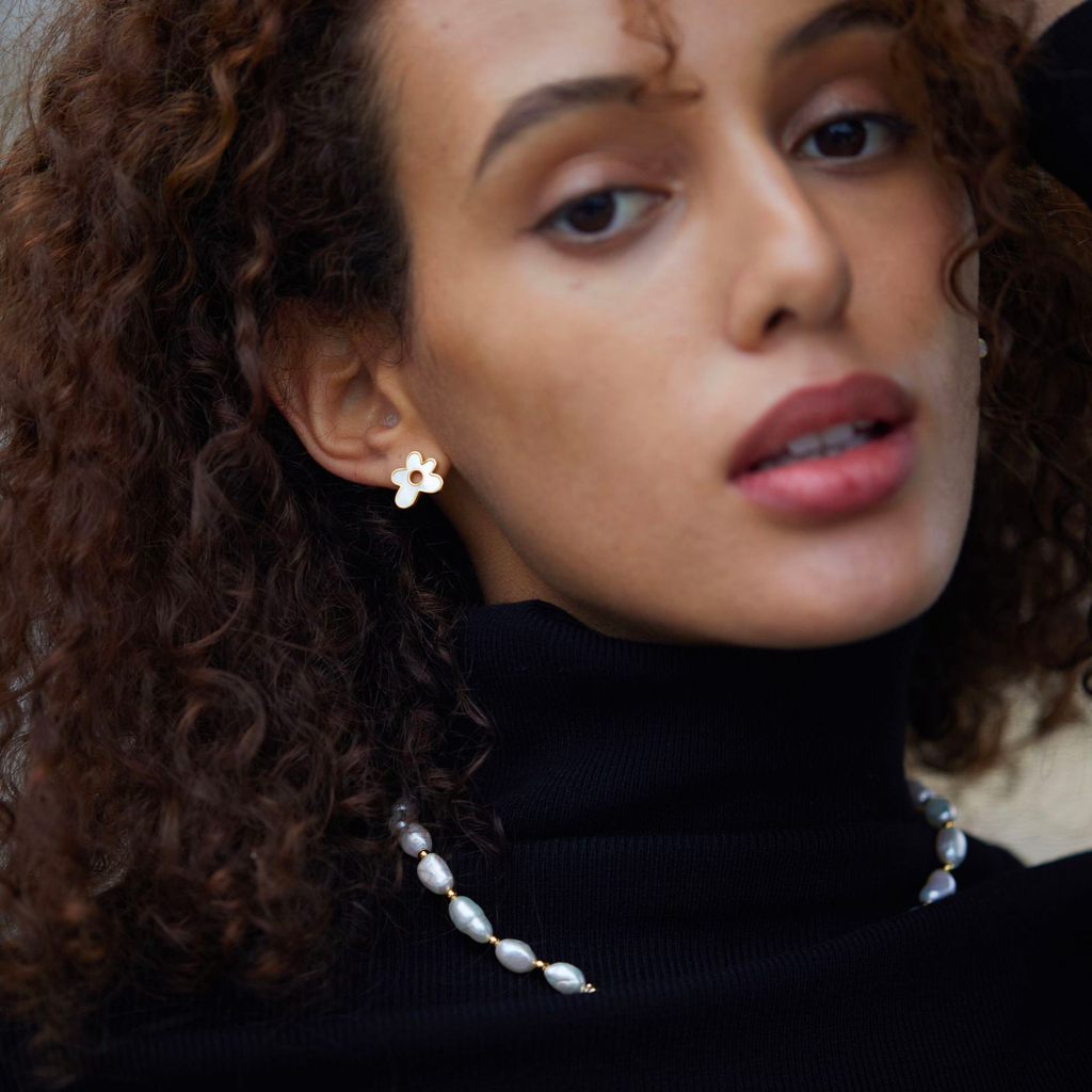 Petal Whisper Stud Earrings