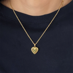 Vintage Heart Pendant Necklace