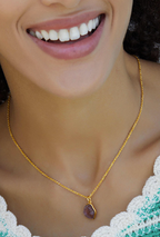 Amethyst Mist Necklace and Earrings Set