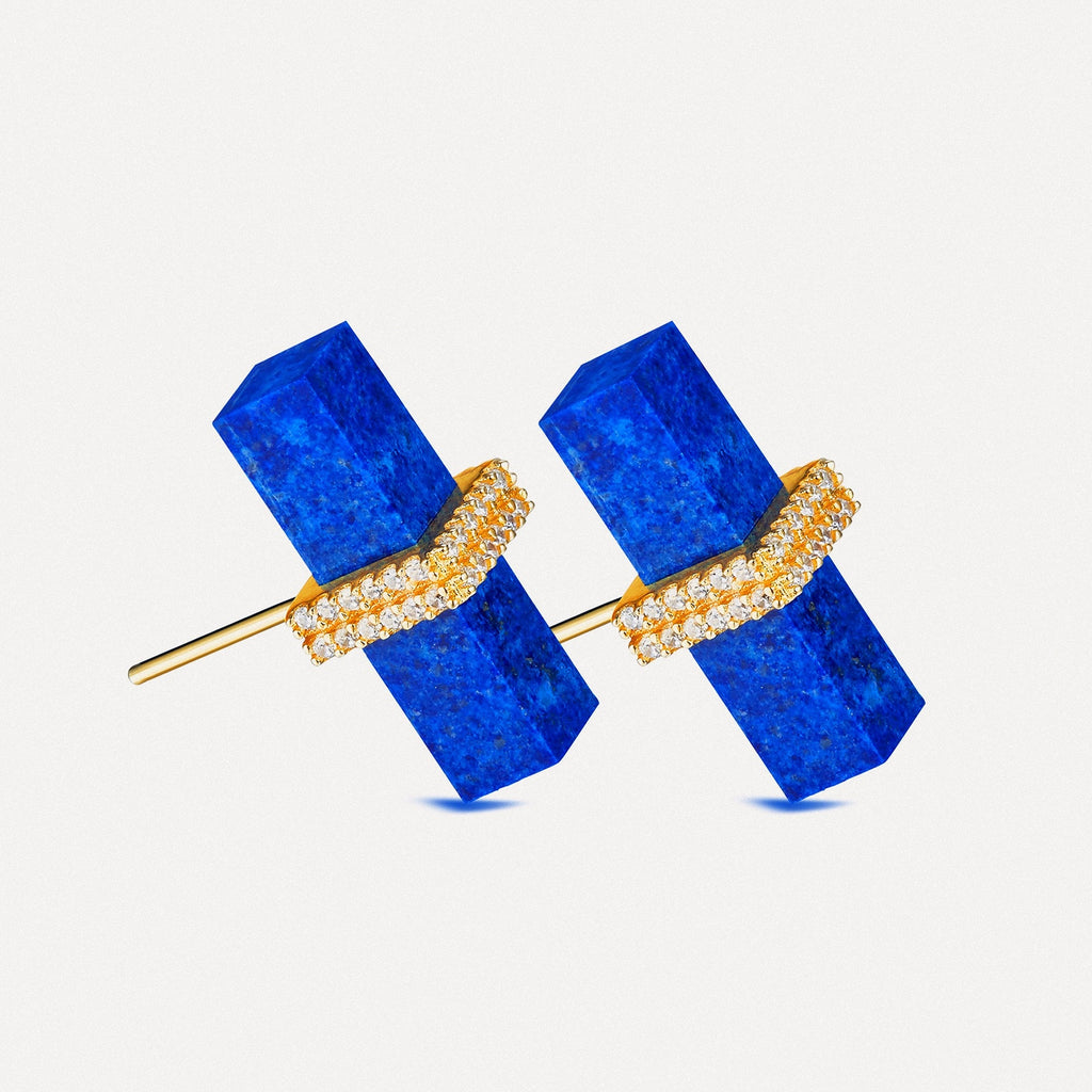 Starlit Edge Stud Earrings