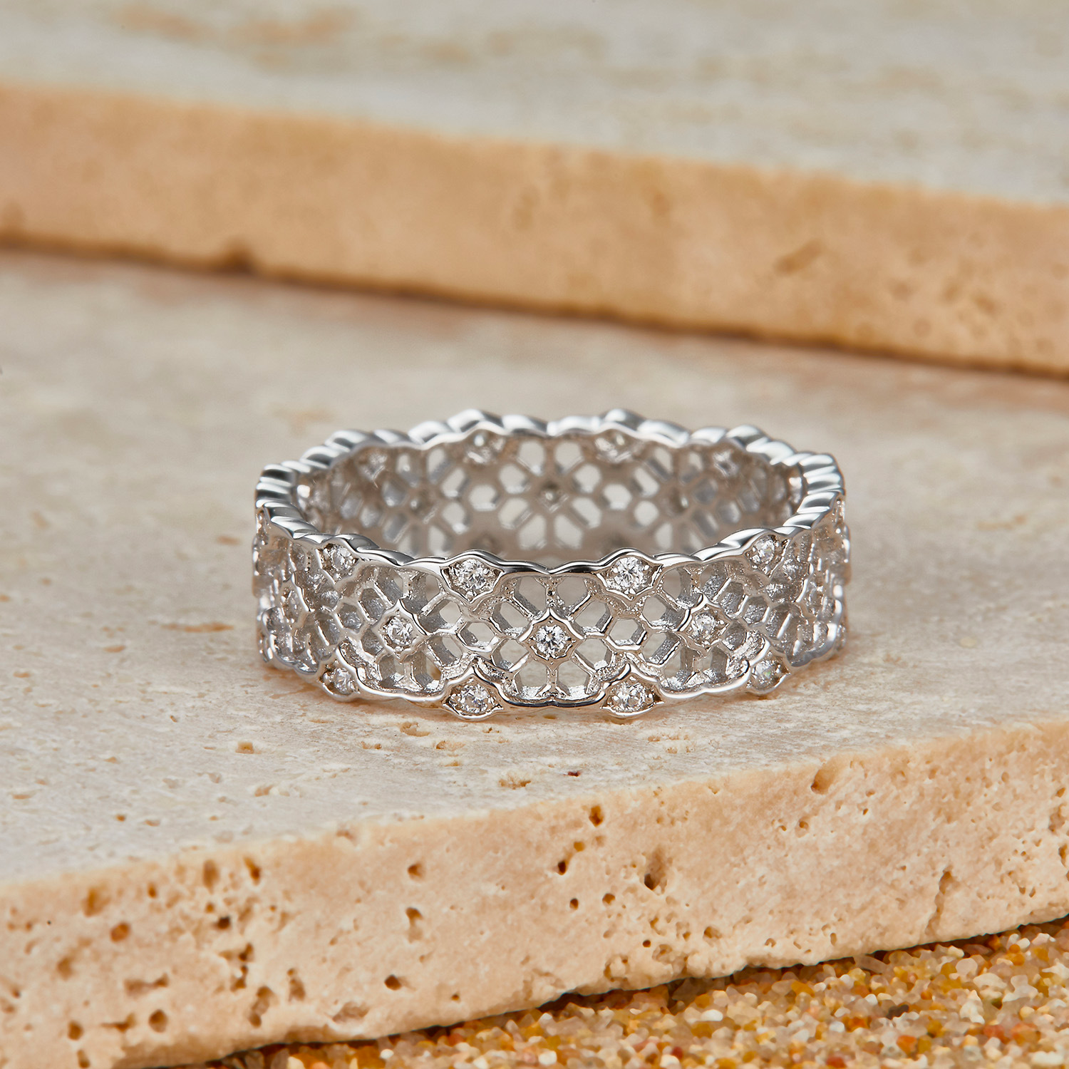 Frozen Lace Ring