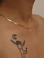 Sleek Herringbone Necklace