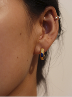 Golden Aura Lapis Earrings