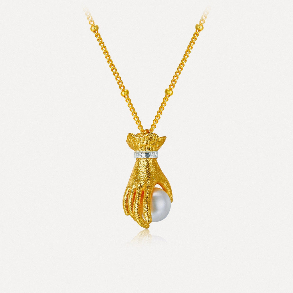 Pearl Embrace Pendant Necklace