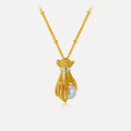 Pearl Embrace Pendant Necklace