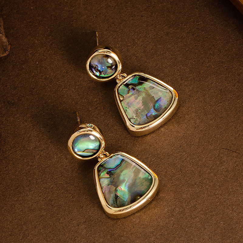 Abalone Shell Drop Earrings