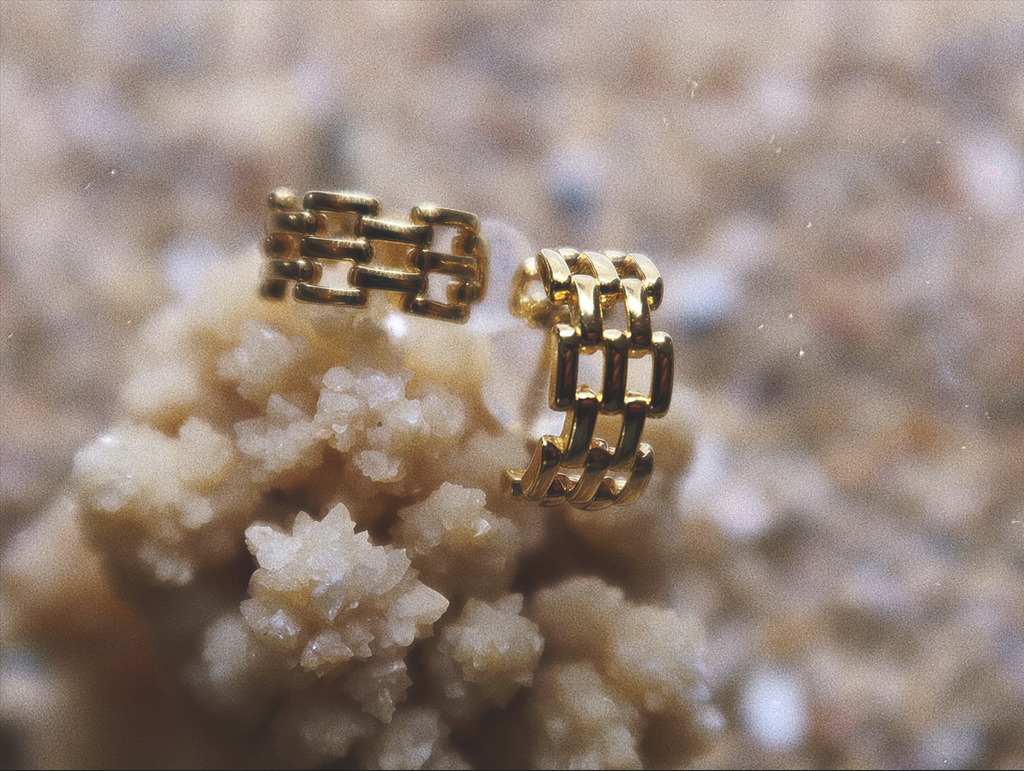 Chain Link Hoop Earrings