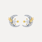 Crescent Moon Stud Earrings