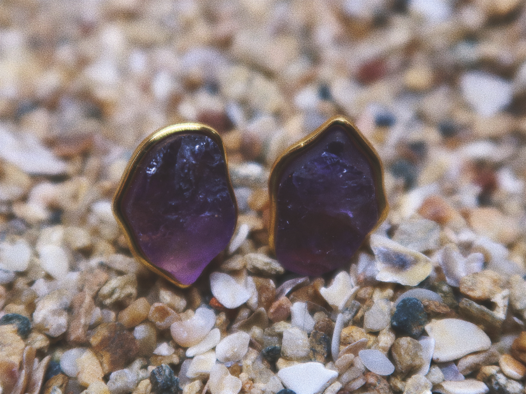 Amethyst Mist Necklace and Earrings Set