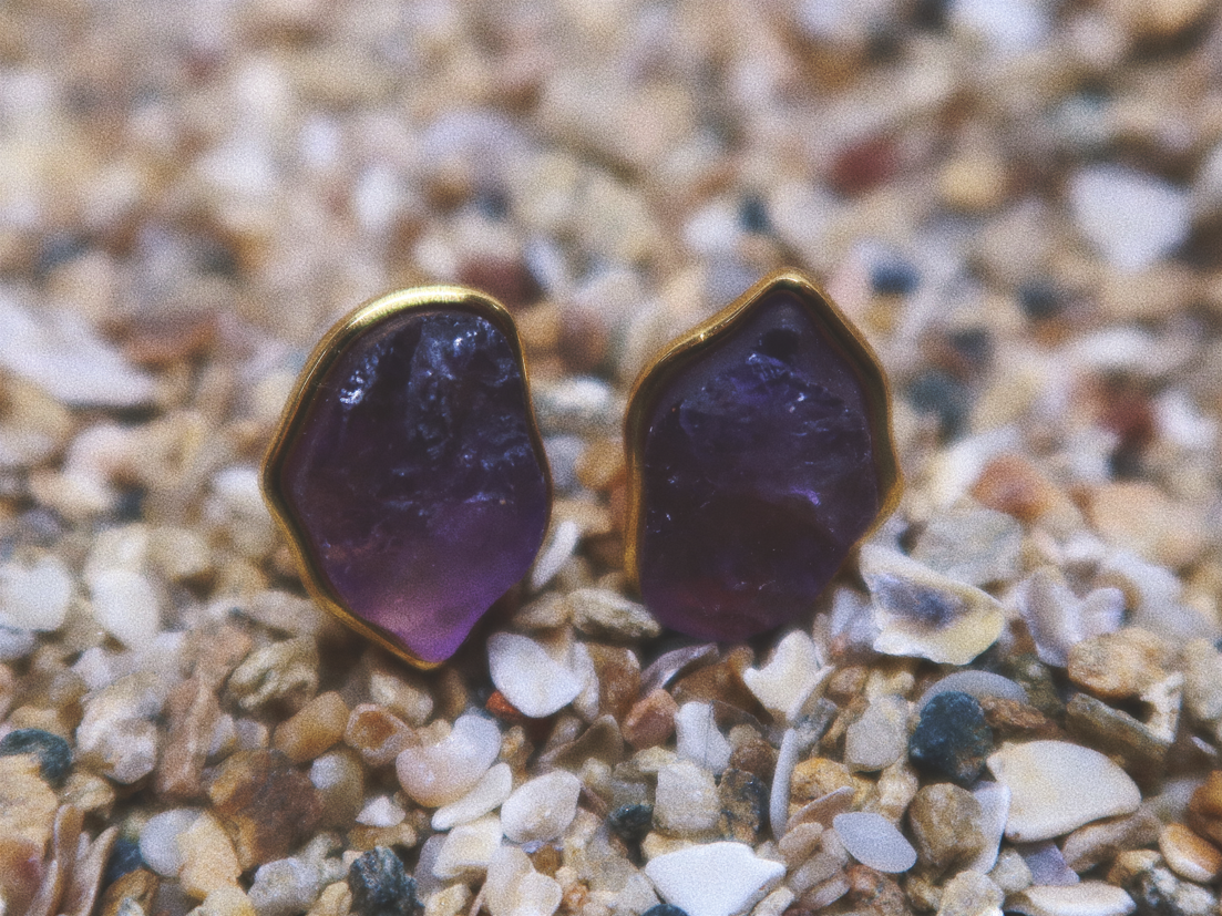 Amethyst Mist Necklace and Earrings Set