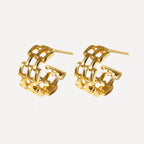 Chain Link Hoop Earrings