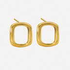 Square Open Hoop Earrings